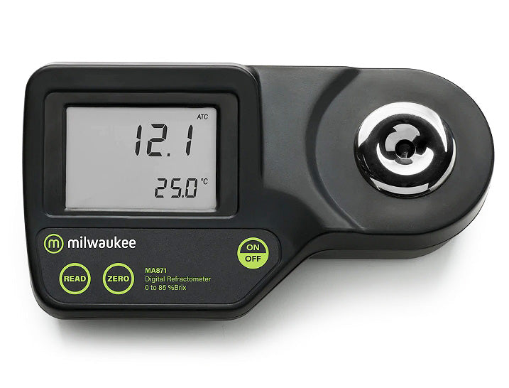 Milwaukee MA871 Digital Brix Sugar Refractometer + Hardshell Case