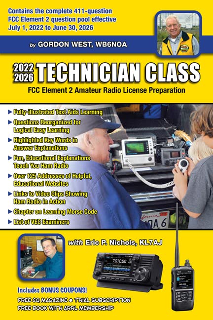 2022-2026 Technician Class, Entry level FCC Amateur Radio Examination Study Guide