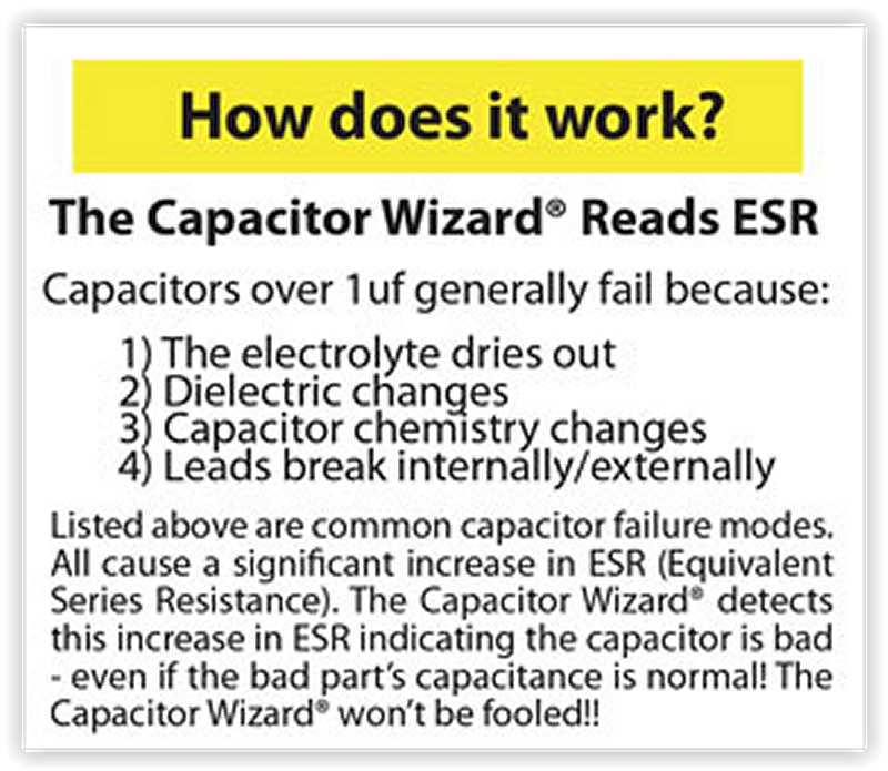 Midwest Devices, Capacitor Wizard Analog ESR Tester