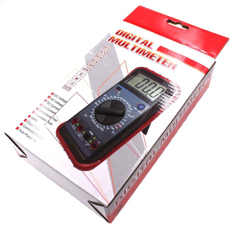 Versitile Digital Multimeter with AC/DC, Res, Cap, Transistor and Diode Testing