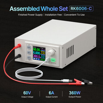 RIDEN RK6006-C Digital Bench Power Supply High Precision 60V 6A with Overvoltage Protection and HD Display for Efficient Power Control