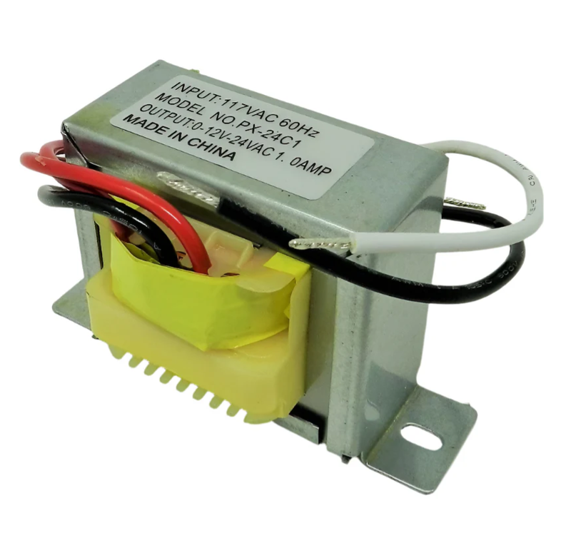 117VAC -> 24VAC/12VAC, 1A, CT Transformer, Flying Lead Terminals