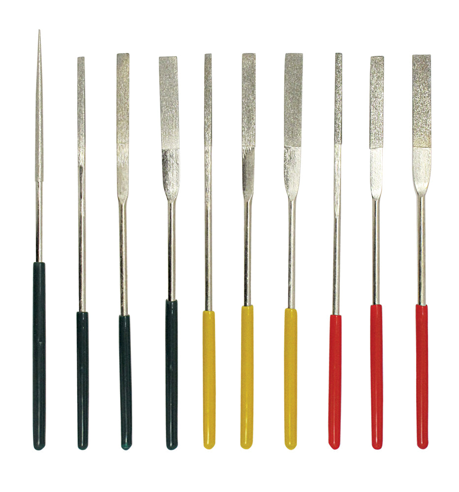 Toooling File 10pc Tapered Diamond File Set File Set for Cutting, Engraving and ...