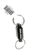 Breakaway, 8lb Pull Stainless Steel Magnets Split Ring Keychain