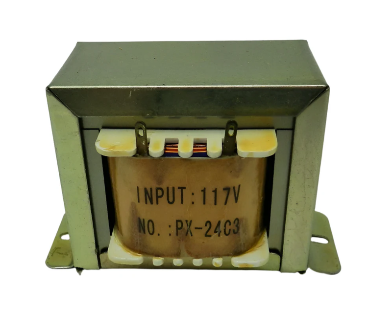 117VAC -> 24VAC/12VAC, 3A, CT Transformer, Solder Terminals