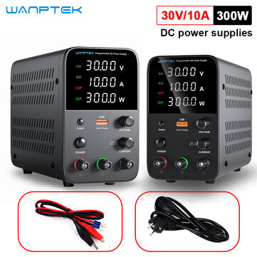 Wanptek Programmable DC Power Supply WPS3010H Laboratory Maintenance Workbench 30V 10A Voltage Current Regulator AC 220V 110V