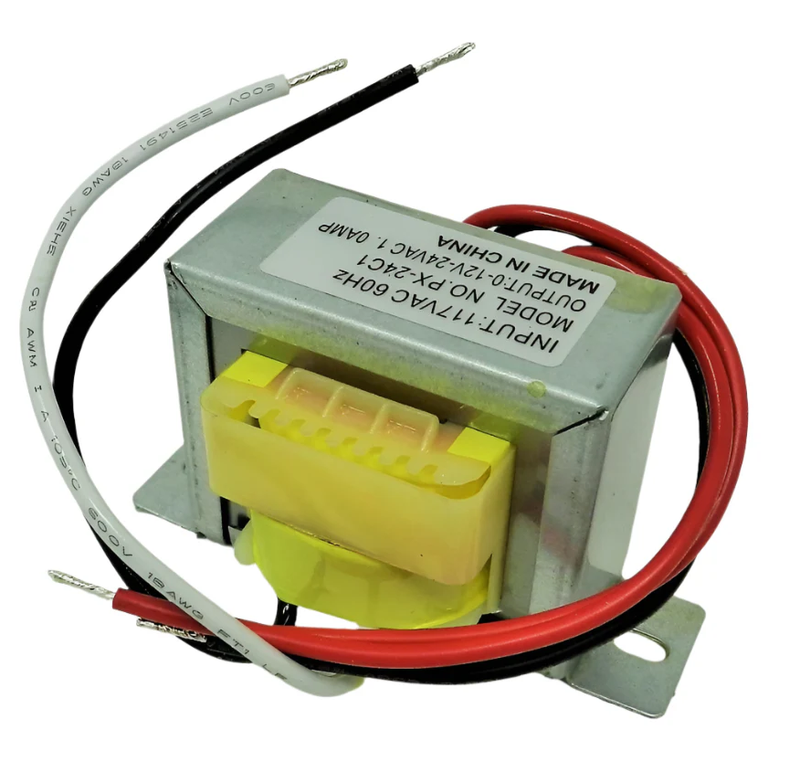 117VAC -> 24VAC/12VAC, 1A, CT Transformer, Flying Lead Terminals