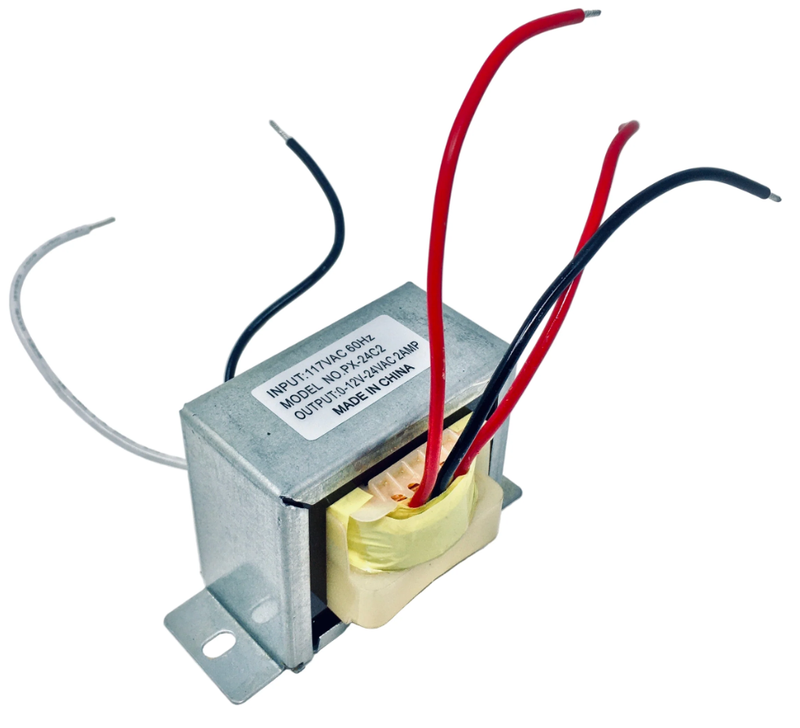 117VAC -> 24VAC/12VAC, 2A, CT Transformer, Flying Lead Terminals