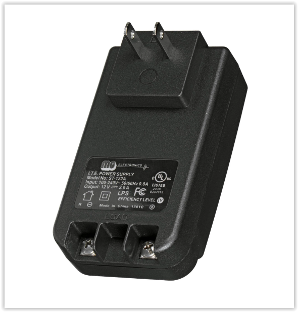 Wall Transformer 12VDC, 2 Amp Power Supply with Screw Terminals - Box of 24