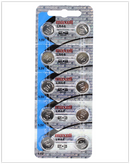 Maxell, LR44 1.55v Alkaline battery - Card of 10