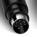 8-Pin Mini-DIN Male Connector, 24 AWG wire with Molded Strain Relief