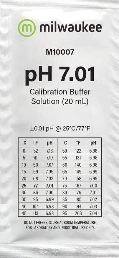Milwaukee pH Tester Calibration/Buffer 7.01 Solution - Lot of 3