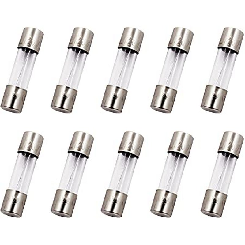 4A, 20mm GMA 125/250VAC Glass Fast Blow Fuses, Pkg of 10