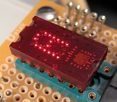 Hex Code Led Display TIL311 Hex Red 5v LED Display with Built-in Decoder, 0.76