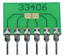 6-Pin SIP Surface Mount Adapter for SC-75-6, SC-89, SOT-66, SOT-563, etc