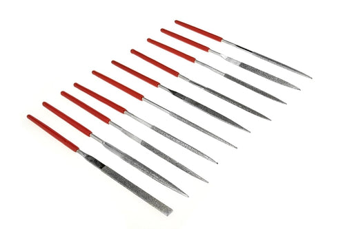 10pc Mini Diamond File Set for Cutting, Engraving, Carving and Finishing