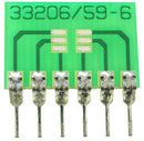 6 Pin SIP Surface Mount Adapter for SOT-23-6, SOT-23-L , SOT-26, SOT-457, etc