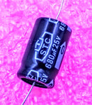 680uF 25V, Axial Electrolytic Capacitor, Polarized, Tolerance ±20%
