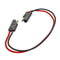 2-Contact, Flat Molded Connectors 12 gauge red/Black wire, 12" long