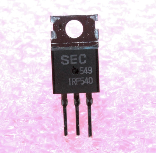 IRF540, N-Channel Power MOSFET Vdss=100V, Idss=30A, Pmax= 85W