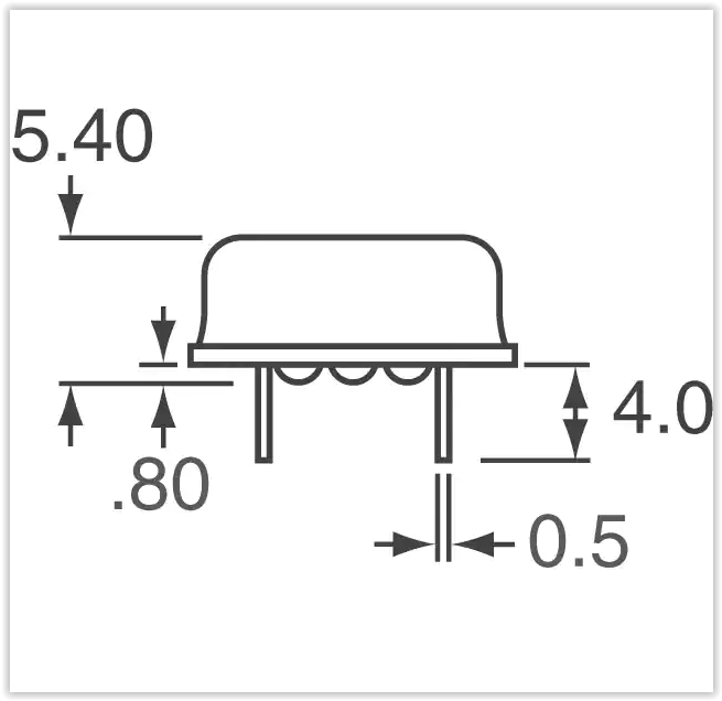 100 MHz, Half Can Oscillator, 5 VDC ± 10%, Tolerance: ±50 ppm