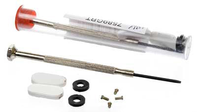Eyeglass Repair Kit (Screwdriver, 4 Mixed screws, 2 Hinge Rings, 2 Nose Pads)
